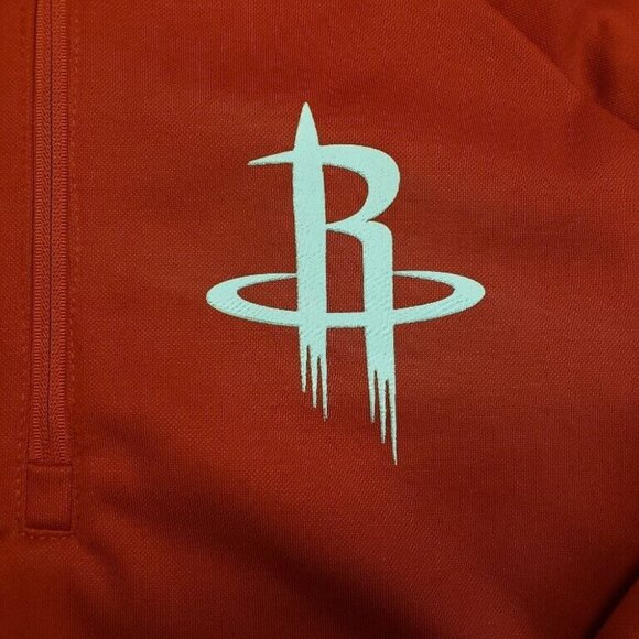NBA Houston Rockets Hands High MVP Quarter Zip Pullover Adult Womens 2XL Red - Picture 4 of 7